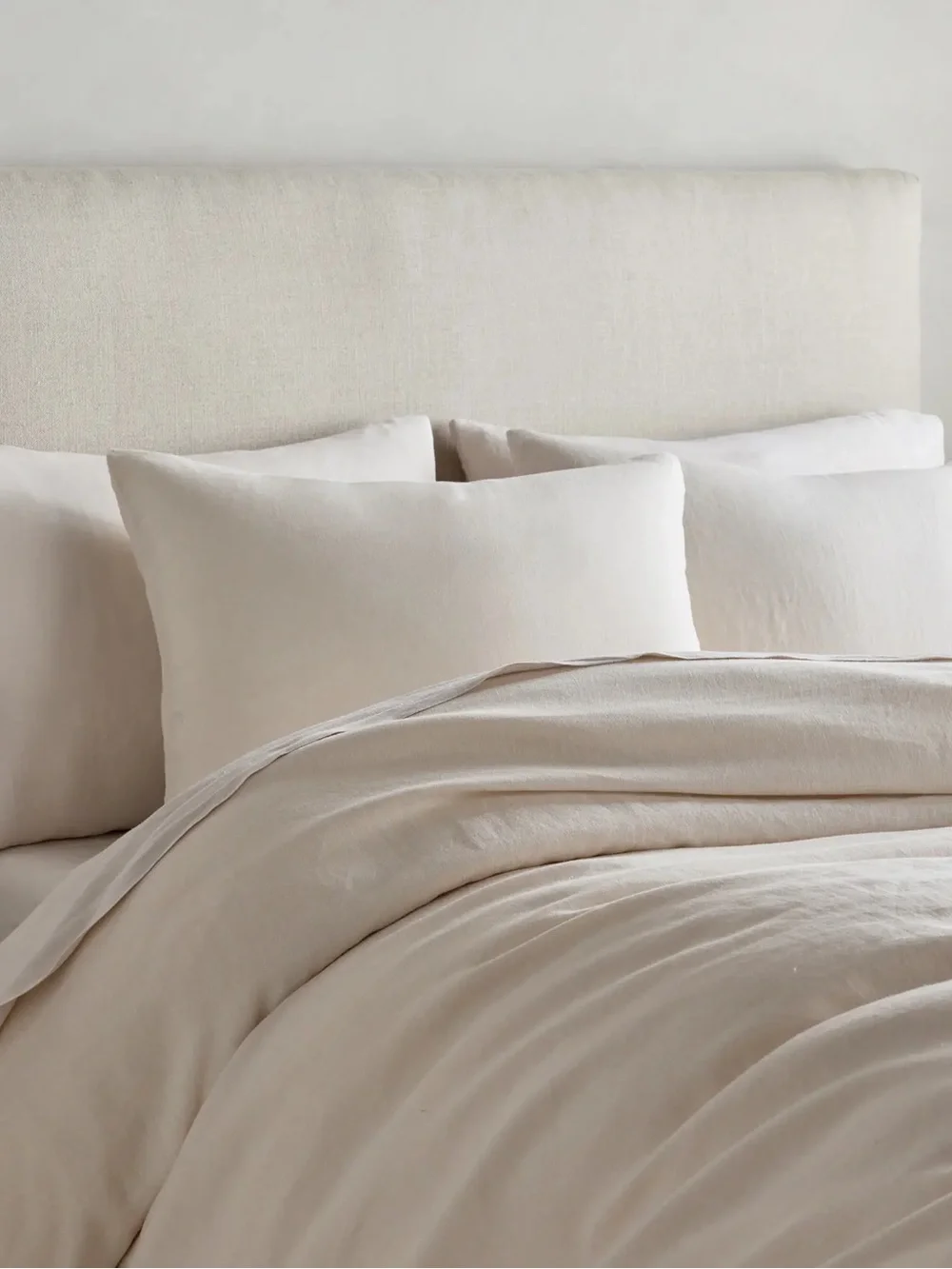 New Quince European Linen Duvet Cover Set Full/Queen MSRP $194 Sand